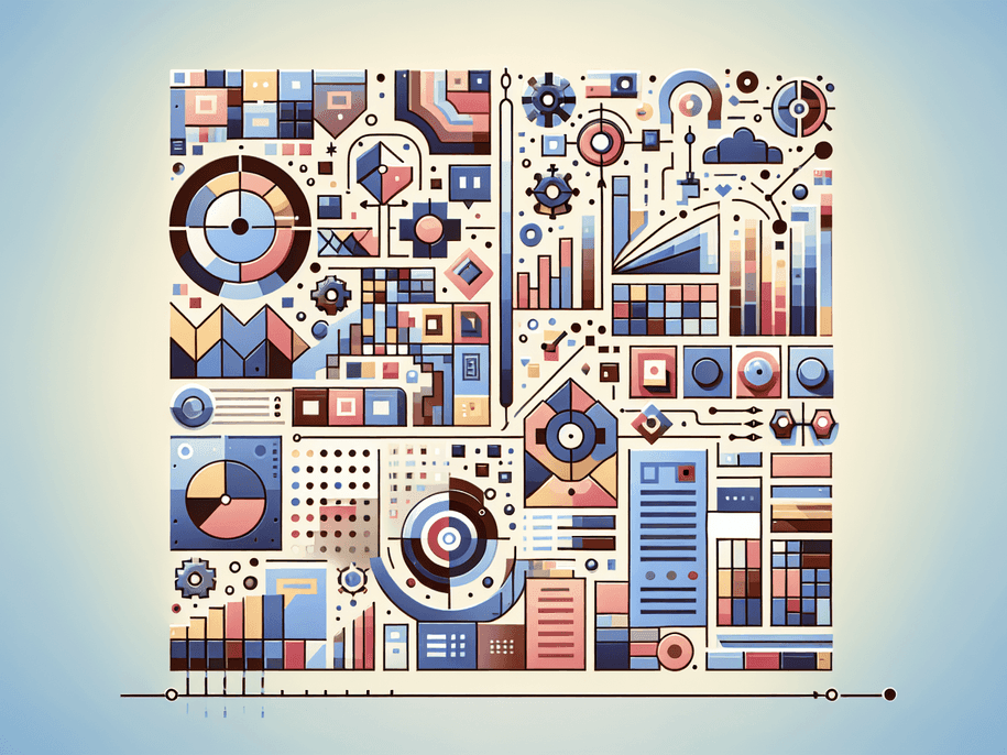 A professional abstract illustration representing the concept of Creative Automation Transforms Production Workflows in Ad...