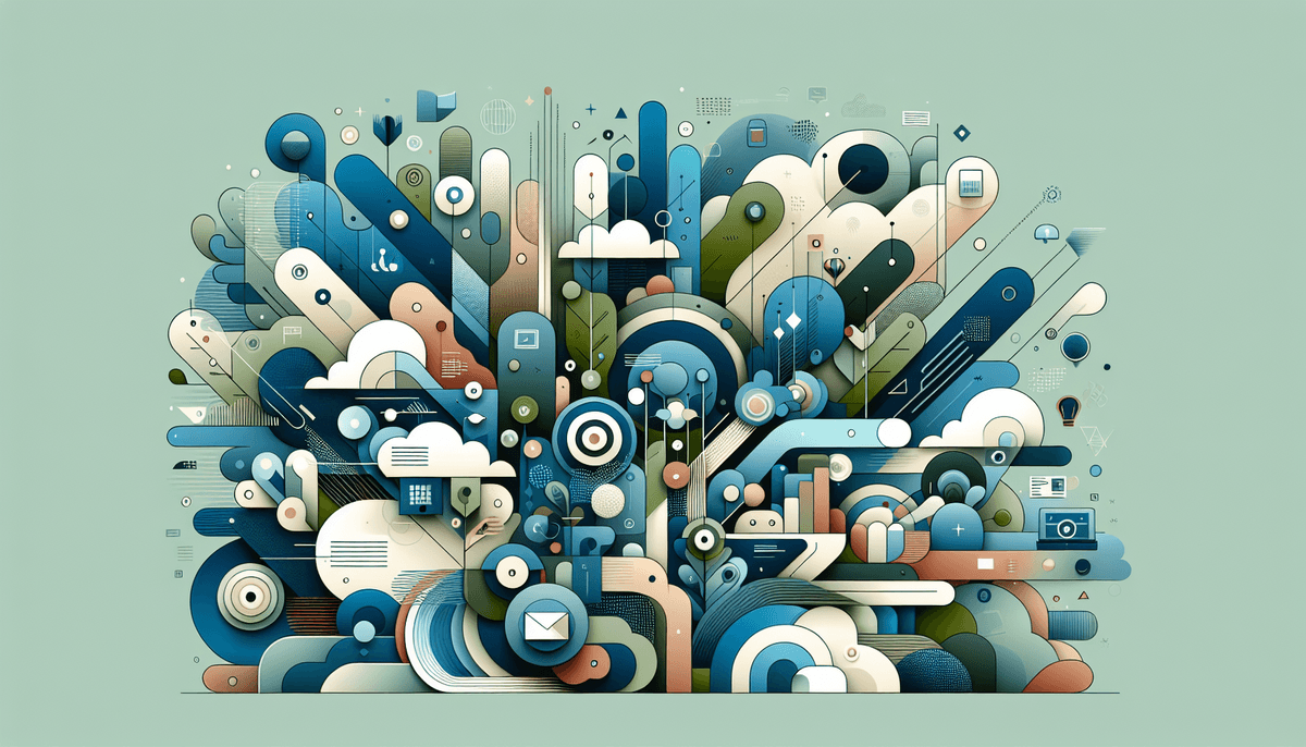 A professional blog header illustration for an article about Advertising Trends. Context: Some platforms' AR ad formats re...